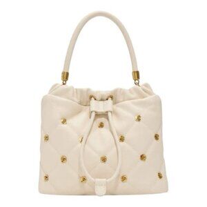 Ted Baker London Jenny Floral Stud Satchel Top Handle Crossbody White